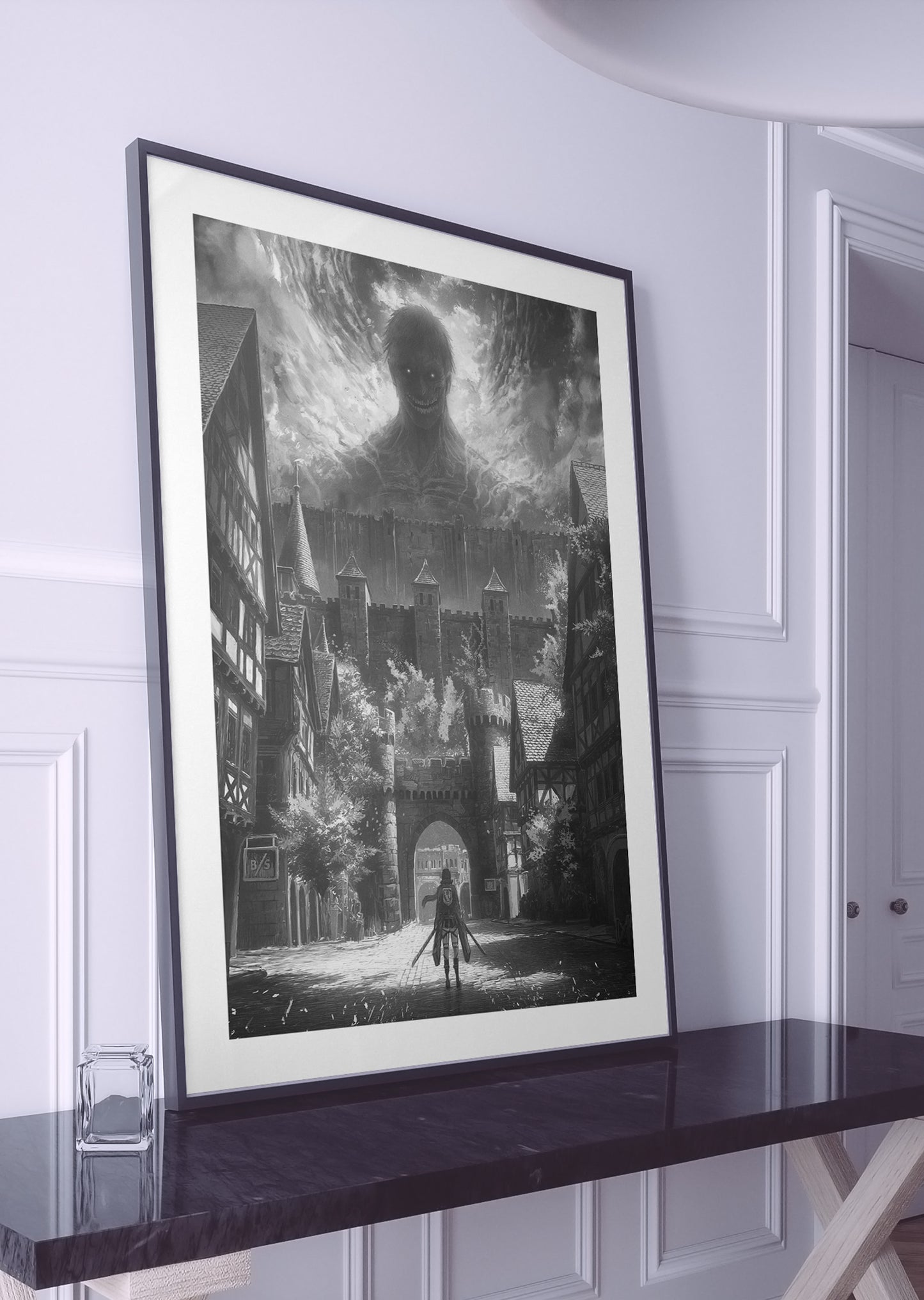 Attack on Titan B&W